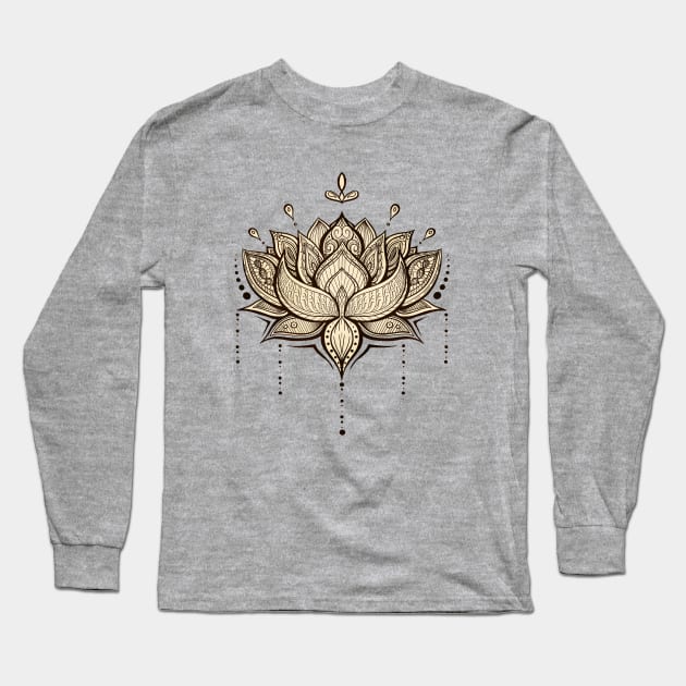 Lotus Long Sleeve T-Shirt by MCAshe spiritual art 